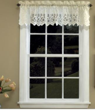 Hopewell Lace Cream Valance