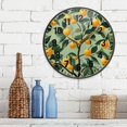 thumbnail image 3 of Yayeee Wall Clock Battery Operated 9.5" Silent Non-Ticking for Living Room, Orange Tree, 3 of 8