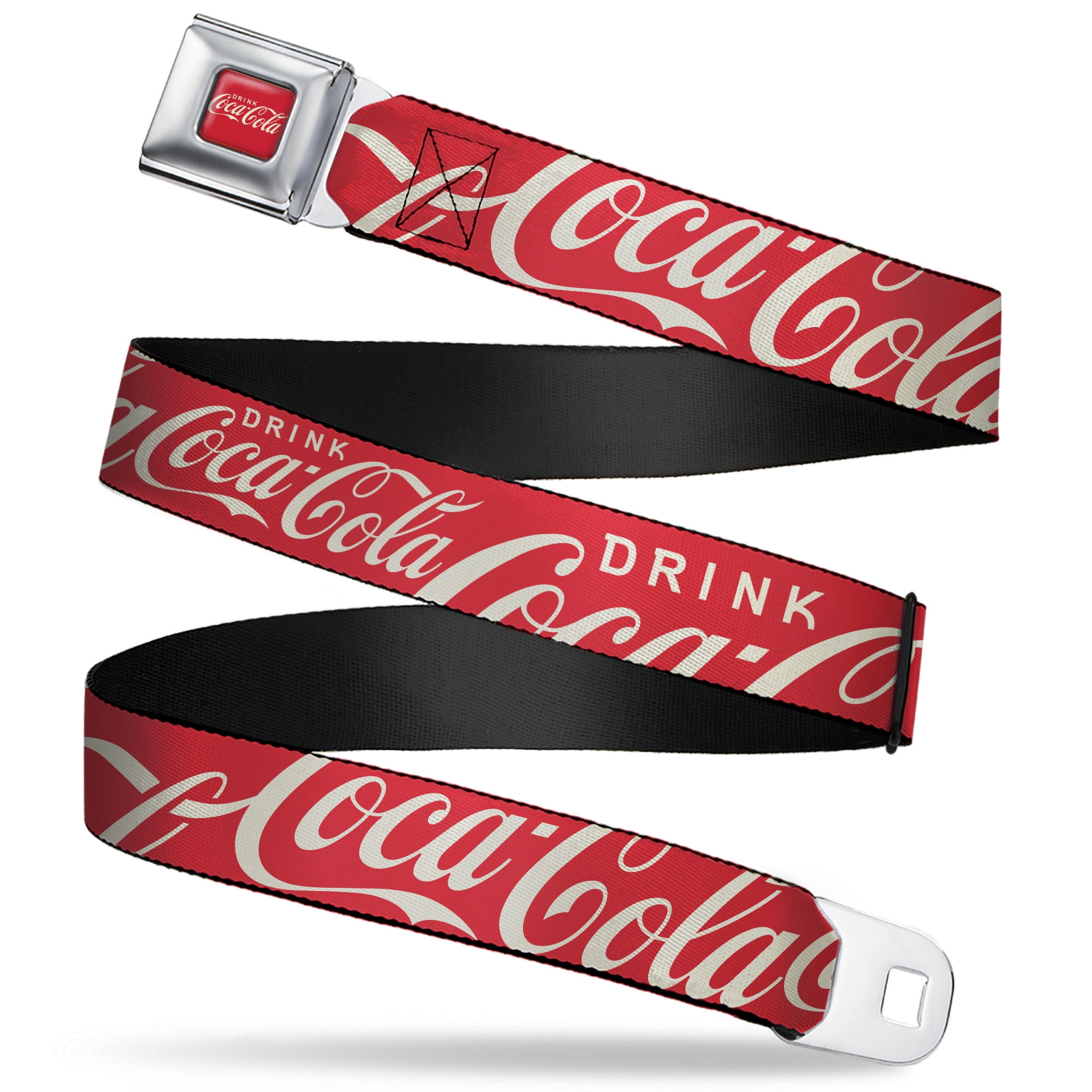 The Coca-Cola Company Belt, Seatbelt Buckle Belt, Vintage 