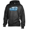 thumbnail image 2 of Men's Comfort Wash  Black Assumption Greyhounds Lightweight Fleece Pullover Hoodie, 2 of 3