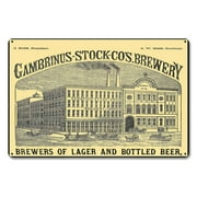 Gambrinus Brewery Made in the USA with heavy gauge steel"