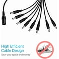 thumbnail image 4 of 1 To 8 Cctv Dc Power Splitter Cable High Quality 5.5Mm 2.1Mm For Security Cam..., 4 of 6