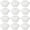 White-6.8"x4.5"x3.5"_12PCS, variant on hulanddfd Seaside Shells-Shaped Ceramic Vase, 6.8"x4.5"x3.5" Modern Decorative Ceramic Vase Desktop Ornaments Flower Arrangement for Living Room TV Cabinet Entrance