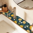 thumbnail image 2 of Yayeee Faucet Mat for Kitchen Sink 14.7" Diatomite Long Splash Guard Pad, Green Lemons, 2 Pack, 2 of 7