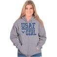 thumbnail image 4 of US Air Force USAF Girl Women Plus Size Zipper Hoodie Brisco Brands 2X, 4 of 5