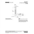 thumbnail image 3 of Kohler K-37383-NA PVC PureFloRough-In Cable Bath Drain with 30 in. Cable Tubing, 3 of 3