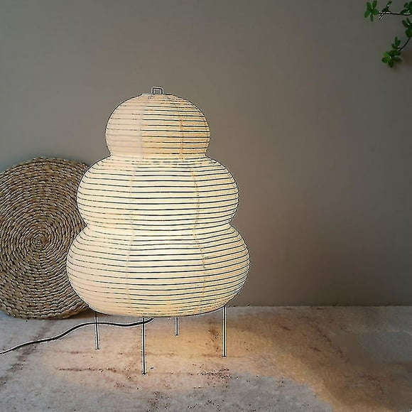 Japanese Creative Tripod Floor Lamp Bedroom Bedside Desktop White Rice Paper Table Lamp Home Hotel Loft Lighting Deco StandlightYOUYOU