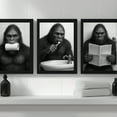 thumbnail image 6 of Bigfoot Bathroom Decor, Wall Art, Farmhouse Photo Picture Set, 3pk, 8.5x11, TheNameStore, 6 of 6