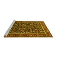 thumbnail image 2 of Ahgly Company Machine Washable Indoor Rectangle Persian Yellow Traditional Area Rugs, 6' x 9', 2 of 4