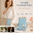 thumbnail image 4 of Women’s Mini Vertical Crossbody Phone Bag - Clip Closure Sling Body Wallet, Small Niche Purses for Carrying Mobile Phones, Durable Bag for Daily Use & Travel, Stylish Accessory, 7*4*2in, Blue, 4 of 8