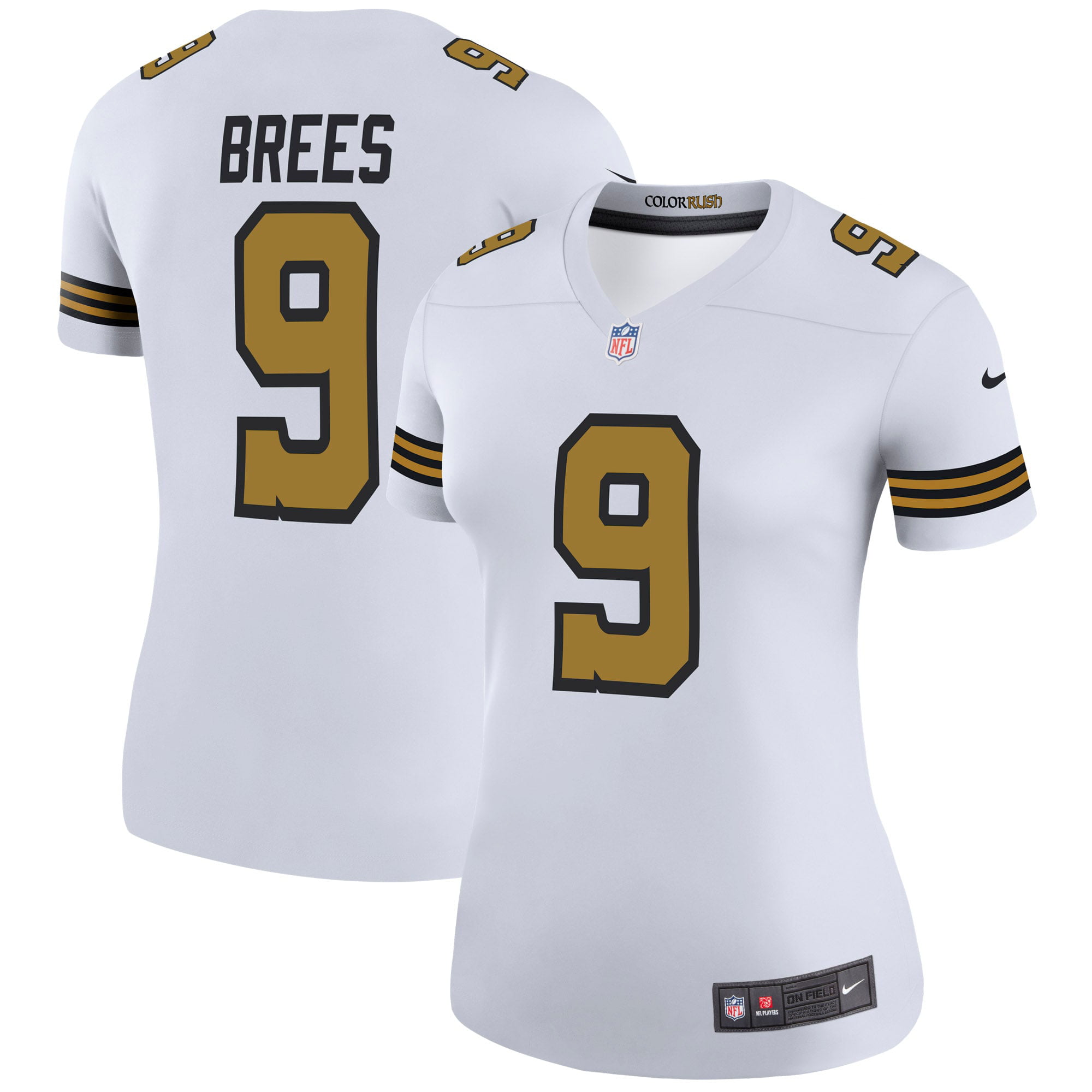 Drew Brees New Orleans Saints Nike Women's Color Rush Legend Jersey - White - Walmart.com