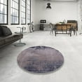 thumbnail image 4 of Ahgly Company Machine Washable Indoor Rectangle Industrial Modern Eggplant Purple Area Rugs, 8' x 12', 4 of 7