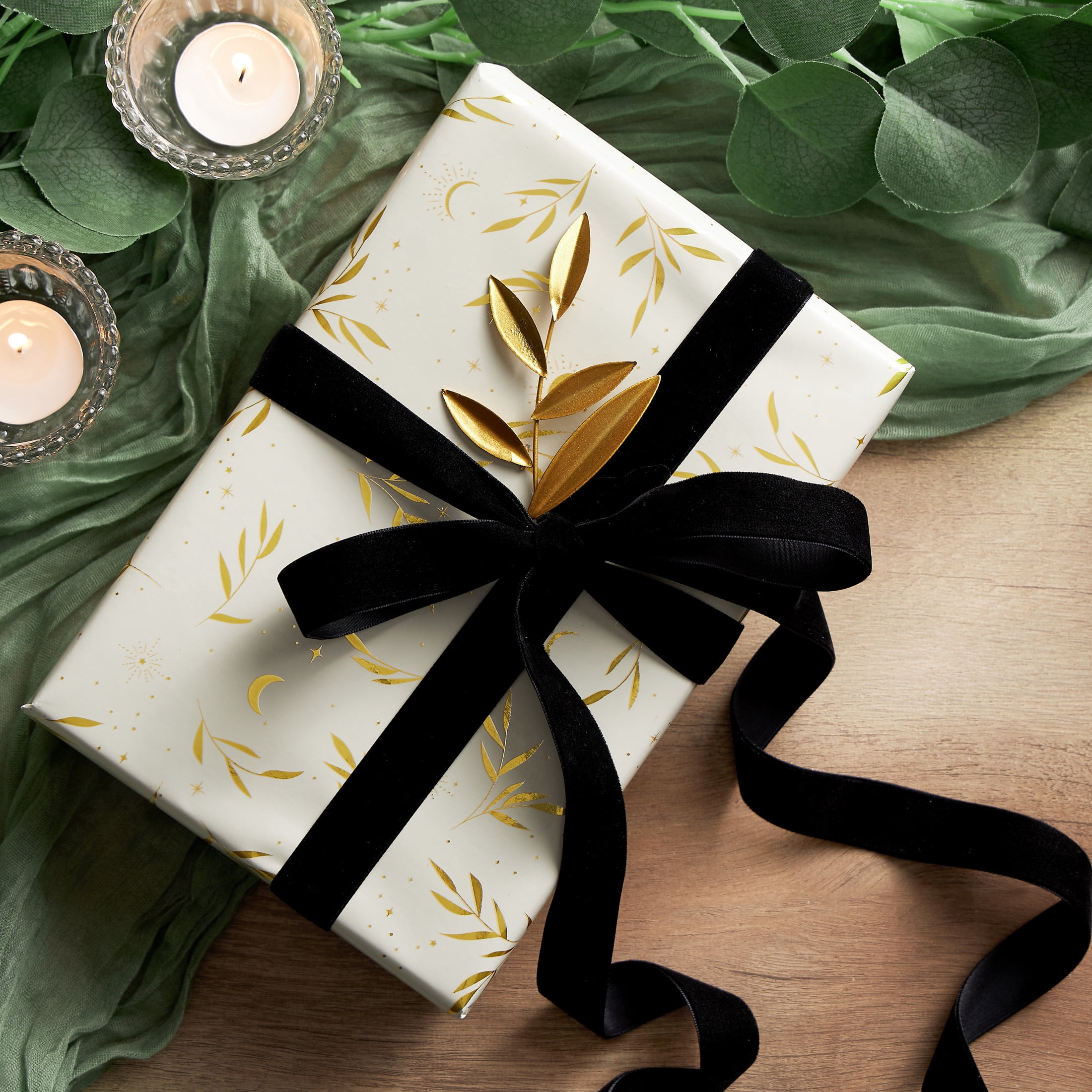 Offray classiq black velvet 0.875in x 12ft for crafts and gifting