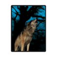 thumbnail image 1 of RYLABLUE Wolf Fleece Blanket Throw Blanket 58x80 inches, 1 of 1