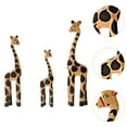 thumbnail image 6 of Fancyes Wooden Giraffe Sculpture Giraffe Figurines Table Centerpiece Modern Animal Giraffe Family Ornament for Home Porch Table Decor Orange and Black, 6 of 8