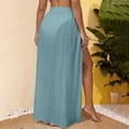 thumbnail image 4 of Women's Beach Swimwear Long Sarong Coverups Bathing Suit See Through Long Bikini Wrap Skirt, 4 of 5