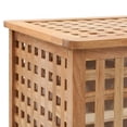 thumbnail image 3 of vidaXL Laundry Chest Basket with Removable Fabric Inner Bag Solid Wood Walnut, 3 of 6