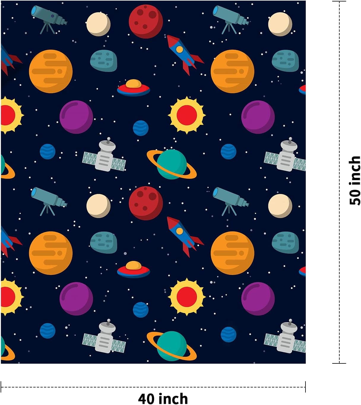 LHSHID Kids Throw Blanket for Boys Fleece Space Blanket Plush Dark Blue 40x50inch