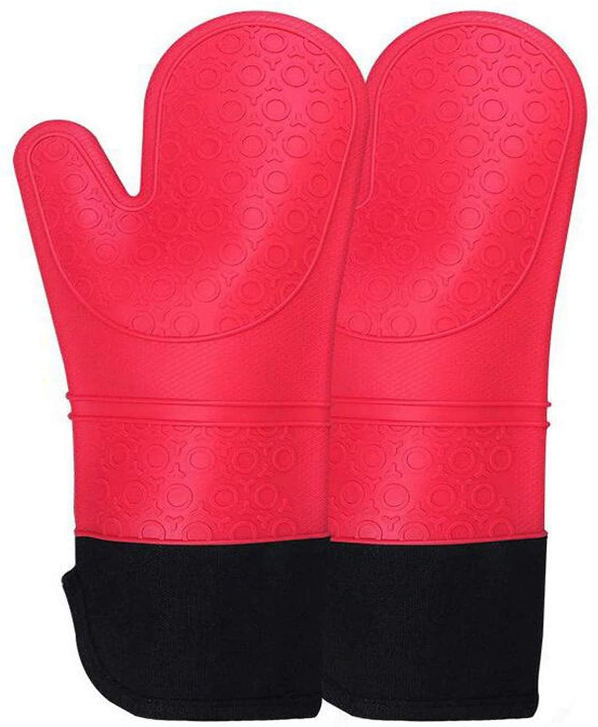 100% Cotton Single Thick Padded Oven Glove Heat Resistant Insulated Baking Mitt 