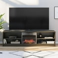 Mainstays Fireplace TV Stand, for TVs up to 75", Espresso