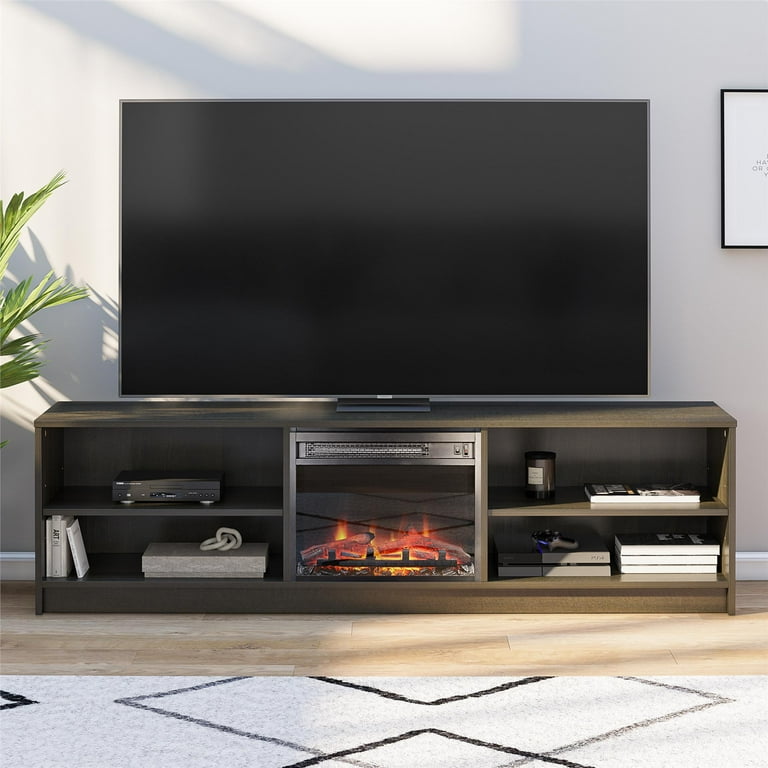 Mainstays Fireplace TV Stand, for TVs up to 75