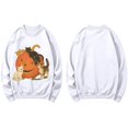thumbnail image 4 of WEIWEN Halloween Sweatshirt for Women Cute Cat Pumpkin Face Graphic Crewneck Long Sleeve Fall Outfits for Women Going Out Tops Casual Spooky Season Sweaters Women's Clothing XXL, 4 of 4