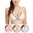 thumbnail image 3 of Women Cotton Breastfeeding Bra Push Up Floral Pregnant Maternity Bra Wireless Nursing Bra, 3 of 7