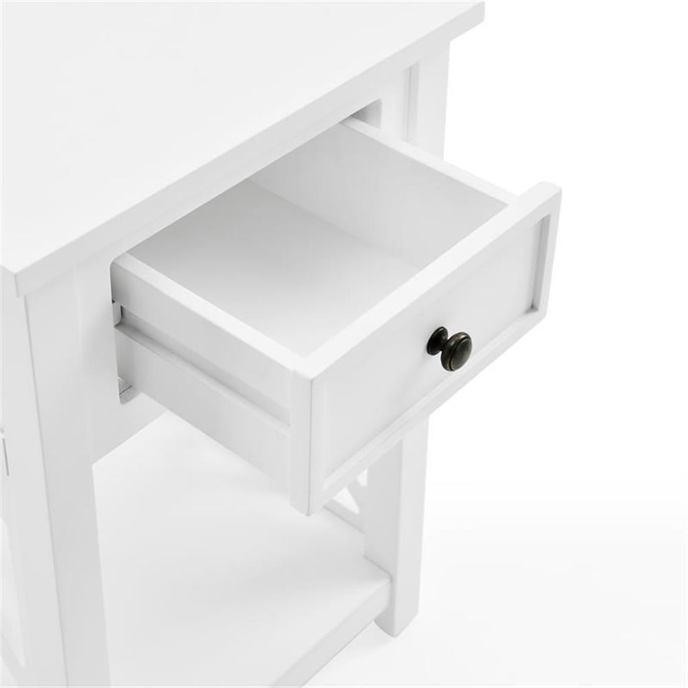 Alaterre Furniture Coventry 36 in. Wood Coffee Table, End Table, Sofa Table Set for Living Rooms, Modern Open Design Accent Furniture, White