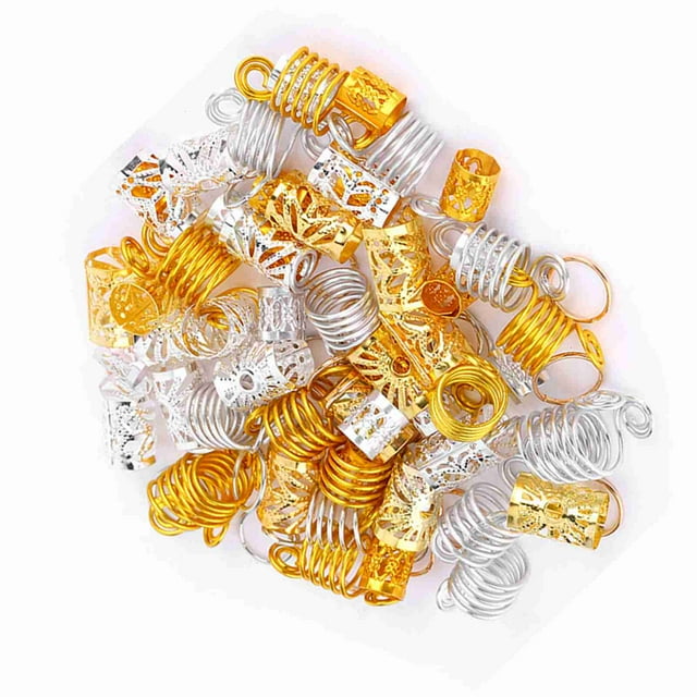 90pcs Clips De Cabello Anillos De Rastas