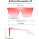 thumbnail image 5 of Gafas de sol cuadradas de gran tamaño para mujeres y hombres, gafas de sol de moda con parte superior plana y montura negra grande, mono Retro, gafas de sol de moda, 5 of 5