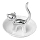 thumbnail image 4 of Bandeja de cerámica para almacenamiento de gatos, organizador decorativo de dulces, llave cosmética, artículos diversos, soporte para anillo de gato Plata Macarena Bandeja de almacenamiento de esculturas, 4 of 8