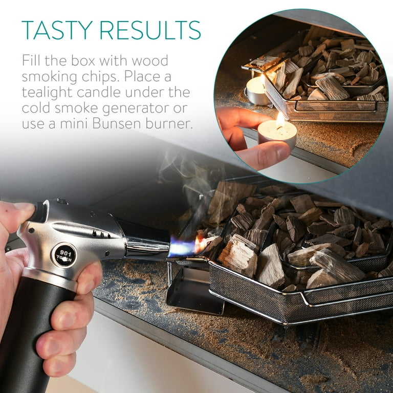 Navaris Cold Smoke Generator Stainless Steel Cold Smoker for