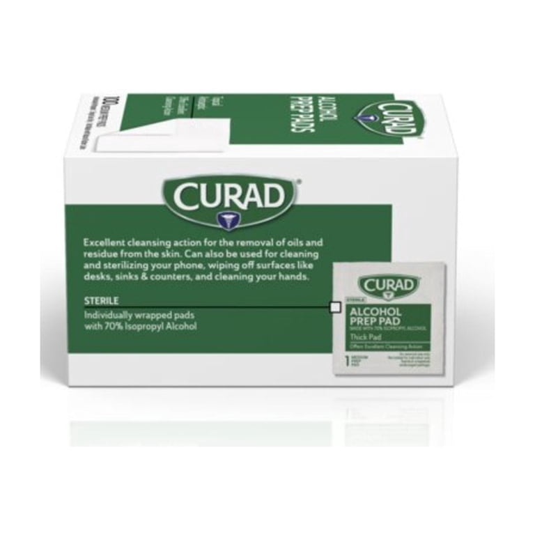 Curad Alcohol Prep Pads, Medium 2-Ply, 400 Count photo 2