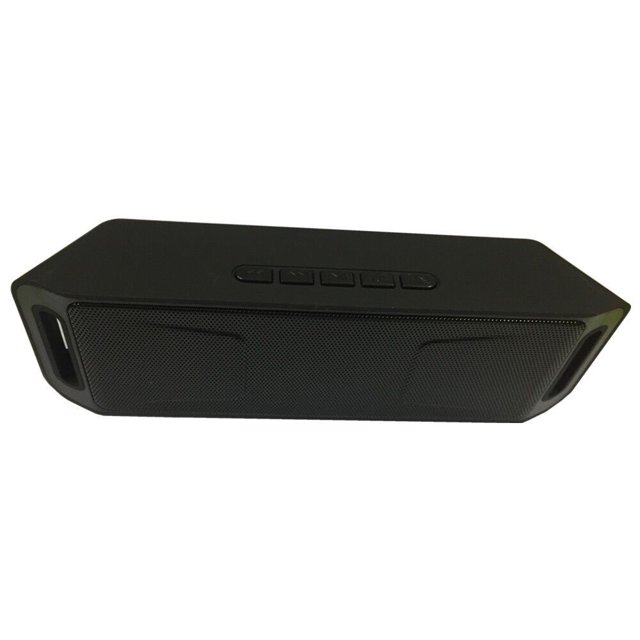 Explosivo Sc208 Altavoz Bluetooth Coche Altavoz portátil Doble Subwoofer Tarjeta Pequeño Audio Negro