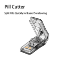 thumbnail image 3 of HLONK 2Pcs Pill Cutter Easy Pill Cutter Splitter for Small and Tiny Pills Pill Splitter with Sharp Stainless Steel Blade Black, 3 of 5
