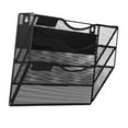 thumbnail image 4 of Archivador de malla de pared, revistero, organizador de archivos vertical de metal multiusos de 3 para oficina y hogar., 4 of 8