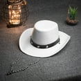 thumbnail image 6 of Baby Cowboy Hat, Cowgirl Hats White , Toddler, Kids Party Cowboy Hats Cowboy Hats for Kids - 20” Circumference – One Size Fits Most, 6 of 6