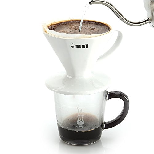 Bialetti White Ceramic Coffee Pourover 