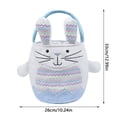 thumbnail image 3 of Custom Name Easter – Bunny Tote Bag For Kids Customized Easter Egg Hunt Bag For Girls And Boys, 3 of 4