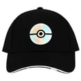 thumbnail image 2 of Gorra de Béisbol Negra Elite Flex de Pokémon Bioworld con Diseño Holográfico, 2 of 6