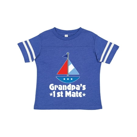 

Inktastic Grandpas First Mate Nautical Sailboat Gift Toddler Boy Girl T-Shirt