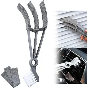 Microfiber Feather Duster Brush, Car Interior Cleaning Brush,Window Blind Cleaner, Cleaning Tools for Car, Window Blinds, Air Conditioner, Keyboard