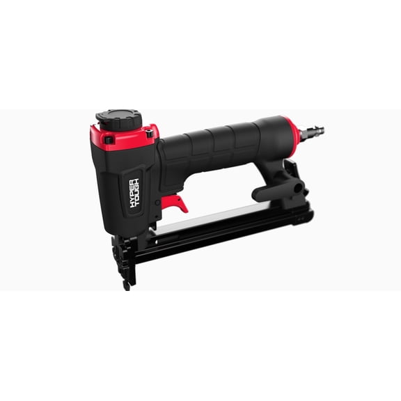 Hyper Tough Narrow Crown Pneumatic Staple Gun, 20-Gauge, 1/4" to 9/16" for Wood, Trim & Upholstery