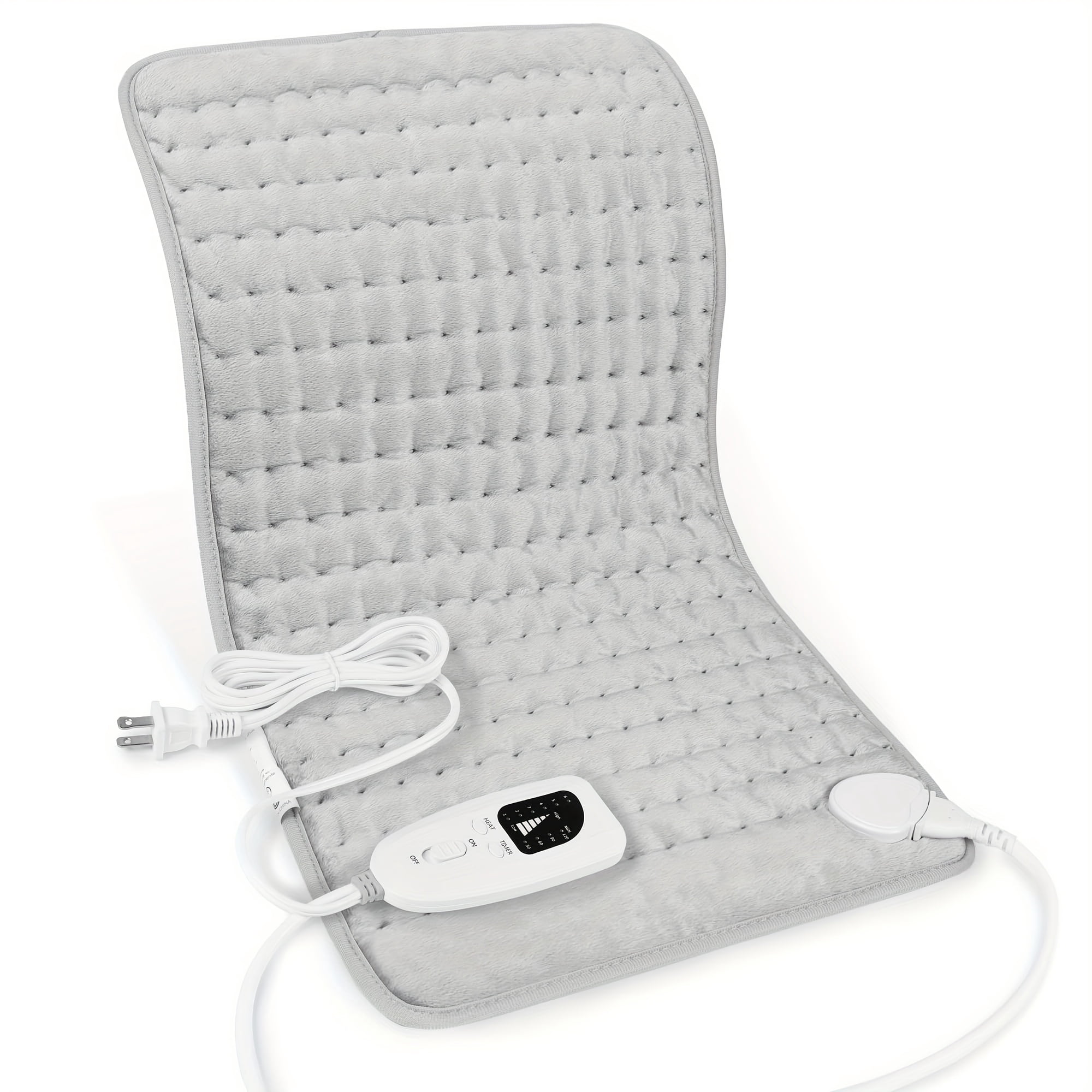 XINRUI Electric Heating Pad for Pain Relief – 6 Heat Settings, 4 Timers, Auto Shut-Off, Washable Fabric – Multiple Sizes – Ideal Gift for Men, Women & Dad.