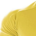 thumbnail image 6 of VSSSJ Muscle Shirts for Men Plus Size Solid Color Short Sleeve Round Neck Sport Shirts Casual Gym Workout Running Training Sport Pullover Tees Yellow XXXL, 6 of 7