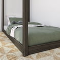 thumbnail image 6 of Max & Lily Twin Size Solid Wood House Bed Frame with Roof for Kids Bedroom Furniture, Clay, 6 of 8