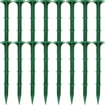 NIYANGLE 100 Pcs Plastic Stakes for Ground Garden Pegs for Outdoor Fixing 5.9x1.2x1.2in