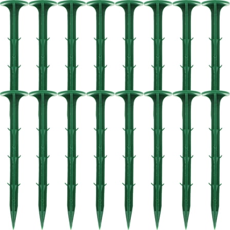 NIYANGLE 100 Pcs Plastic Stakes for Ground Garden Pegs for Outdoor Fixing 5.9x1.2x1.2in