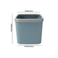 thumbnail image 3 of BAOPAI Desktop Push Type Trash Can with Lid 6L Large Capacity Space Saving Compact Design for Home Office Kitchen Car Restaurant and Bathroom Use, 3 of 9