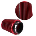 thumbnail image 4 of Universal 76mm 3 Inch Aluminium Cold Air Intake Hose Pipe Kit High Performance Turbo Filter System for Modified Vehicles Silver Blue Red, 4 of 7